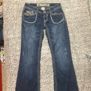 Women’s (Y2K) Vintage Size 5/6 Low-Rise Bootcut HYDRAULIC Jeans